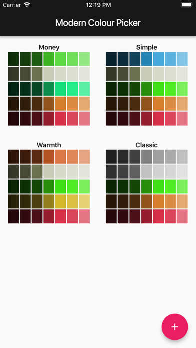 Modern Colour Picker Screenshot