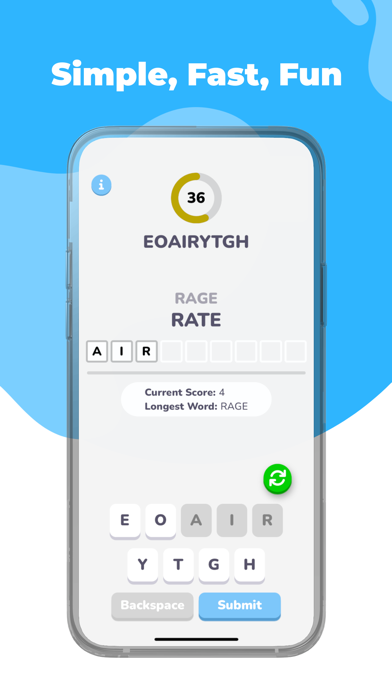 MinuteBeat - Word Game Screenshot