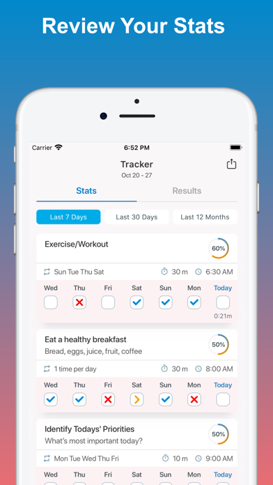 Screenshot #2 pour Habit Tracker - Daily Routine