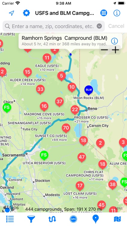 USFS & BLM Campgrounds