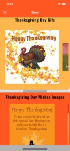Happy Thanksgiving Day Gif SMS screenshot #2 for iPhone