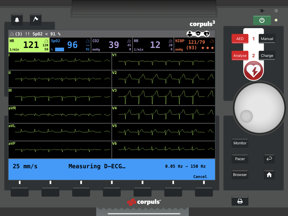 #3. corpuls simulation (iOS) Podle: corpuls GS Elektromedizinische Geräte G. Stemple GmbH