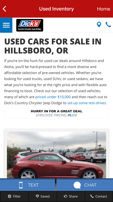 Dick’s Auto Group Screenshot
