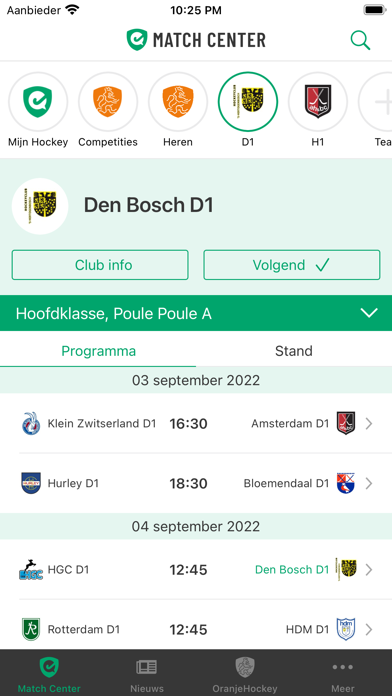 hockey.nl Screenshot