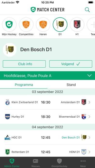 Screenshot #1 pour hockey.nl