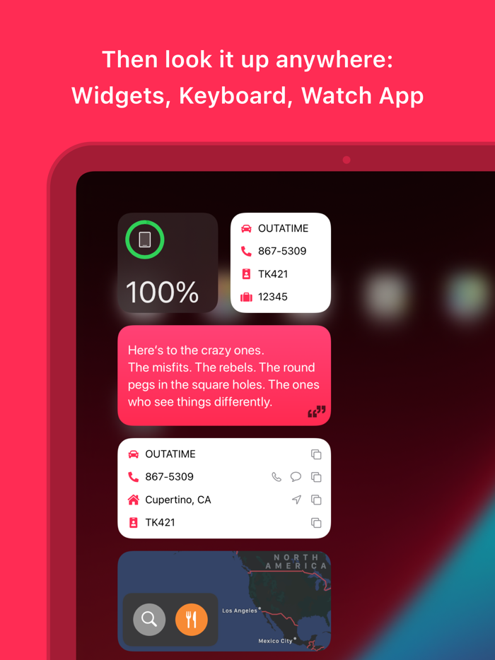 Cheatsheet — Notes Widget