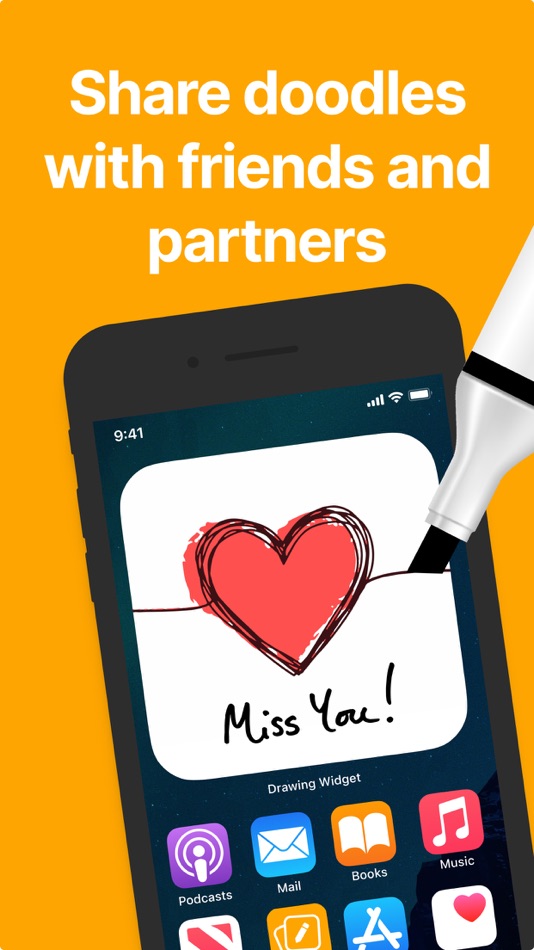 #4. Drawing Widget - Note Widgets (iOS) Podle: APPWINGS Ltd