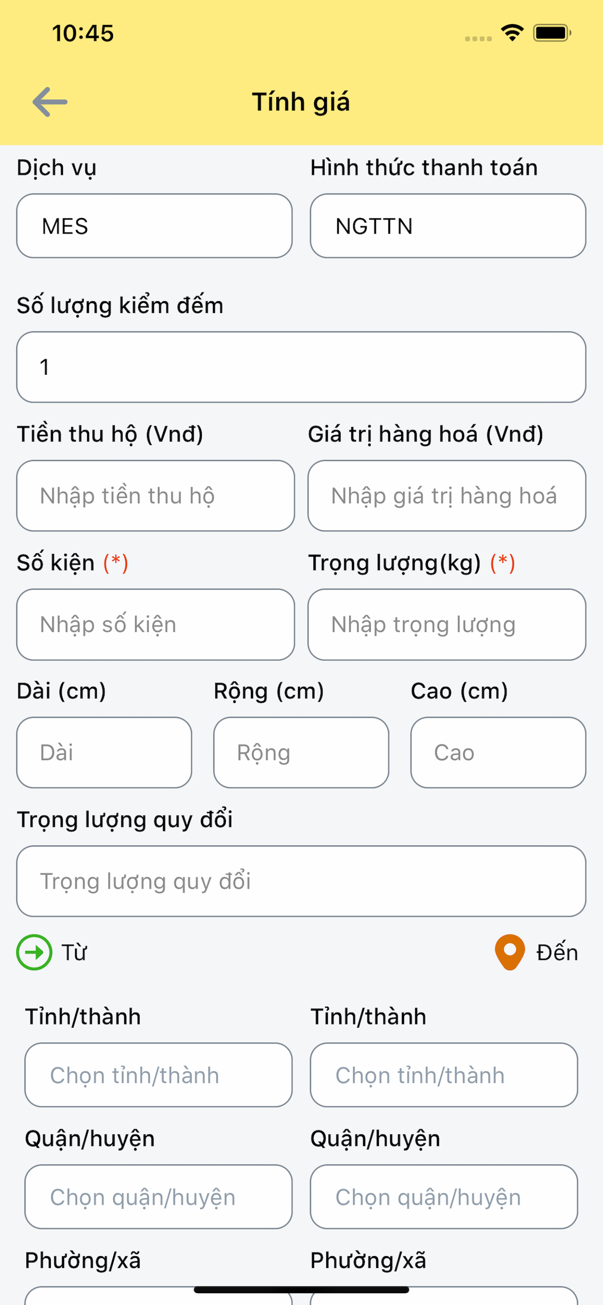 Giao nhận NT