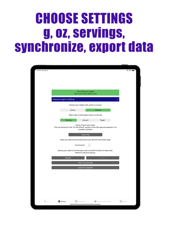 Potassium Counter and Tracker