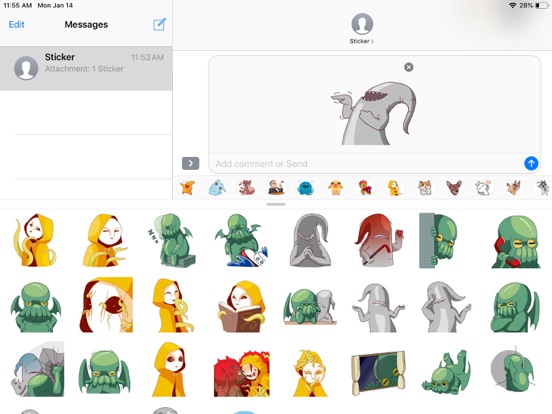Screenshot #5 pour Alien Cute Pun Funny Stickers