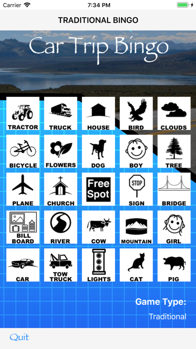 Car Trip Bingo Screenshot