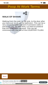 Poop At Work Terms screenshot