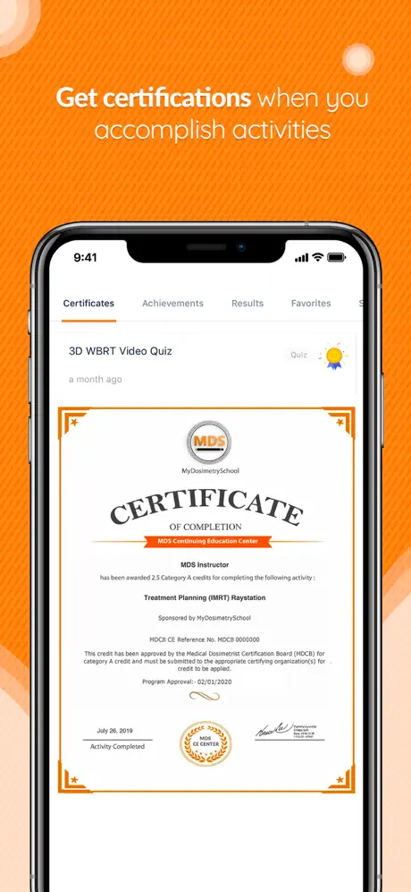 MyDosimetrySchool App