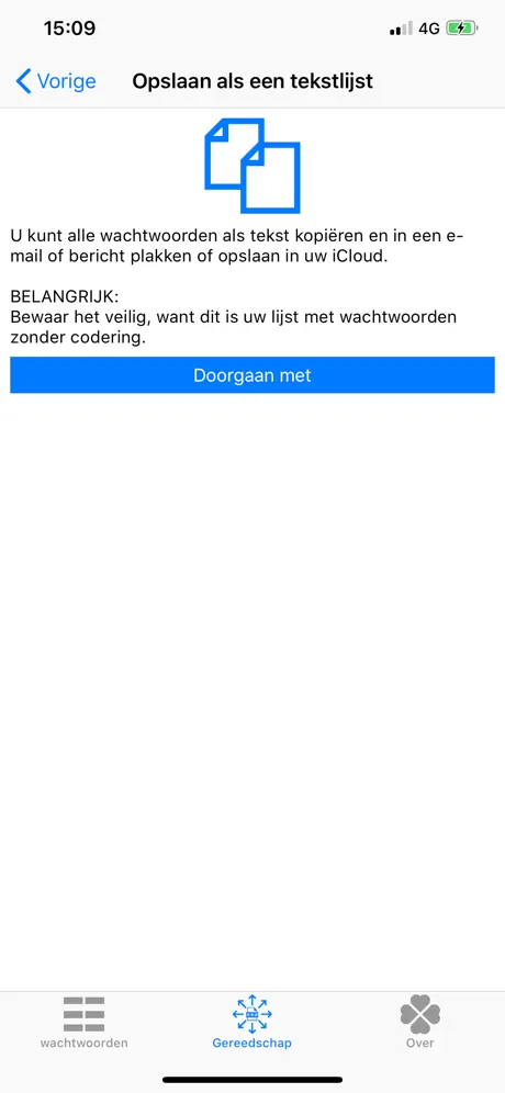 *Wachtwoorde* Kopiëren Plakken