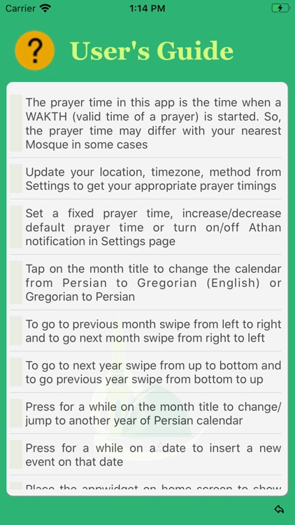 Persian Iranian Calendar screenshot-8