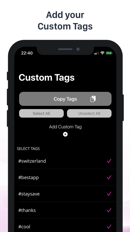 #5. Hashtag Generator Pro+ (iOS) Podle: Cod3.io GmbH