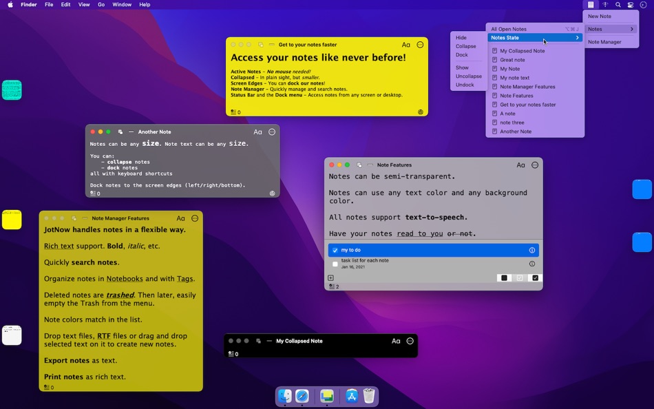 #3. JotNow - Sticky Notes (macOS) De: Quantum Quinn