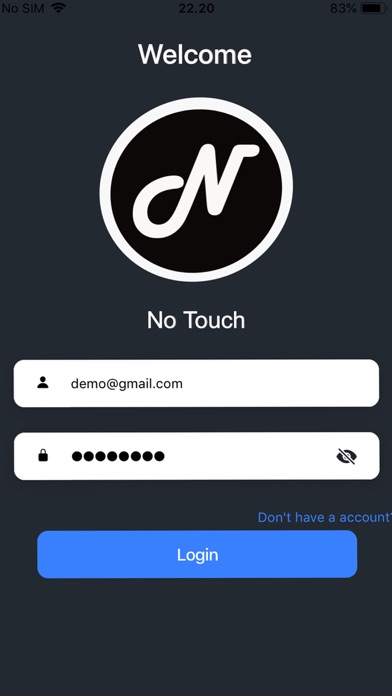NoTouch Screenshot