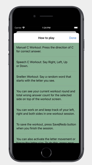 BetterSight Workout Screenshot