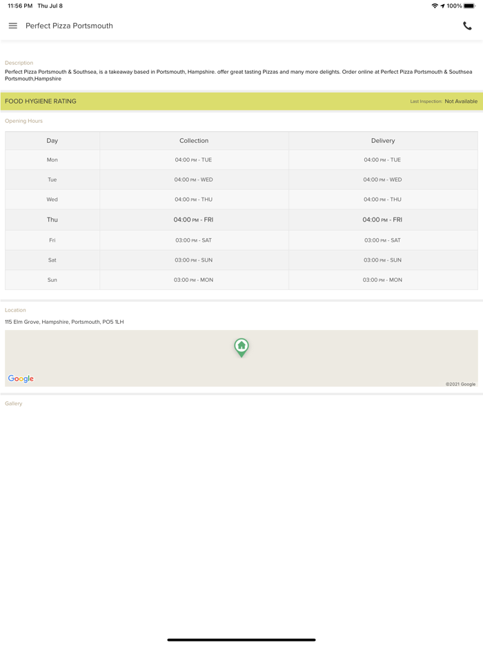 Perfect Pizza Portsmouth.