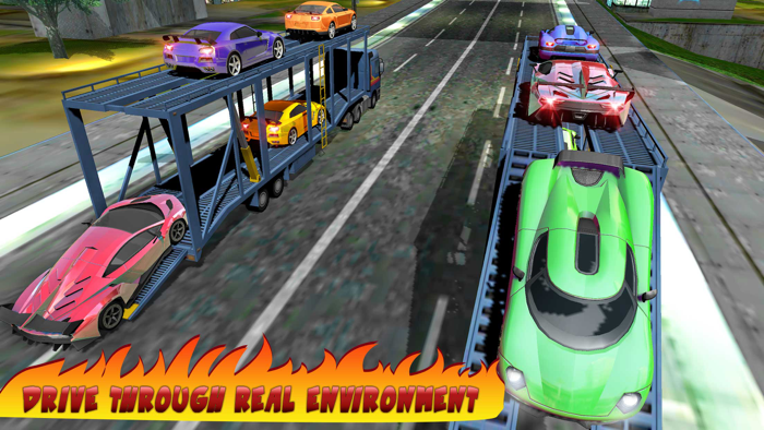 Heavy Duty Car Transporter 3D