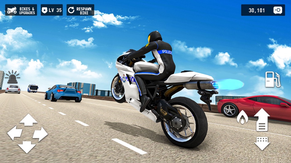 #1. Police Bike City Simulator (iOS) โดย: freeonlinegames.com