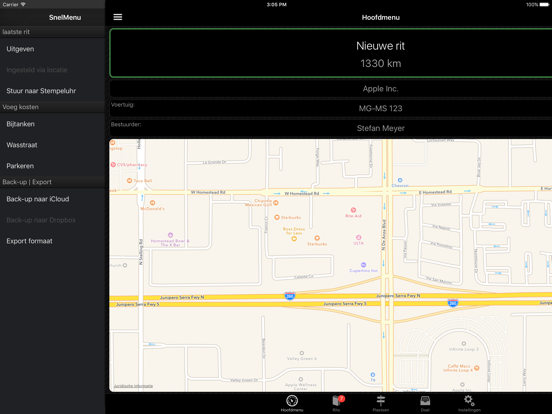 Fahrtenbuch iPad app afbeelding 3