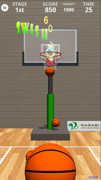 Swish Shot! - バスケットボール シュートゲームのおすすめ画像1