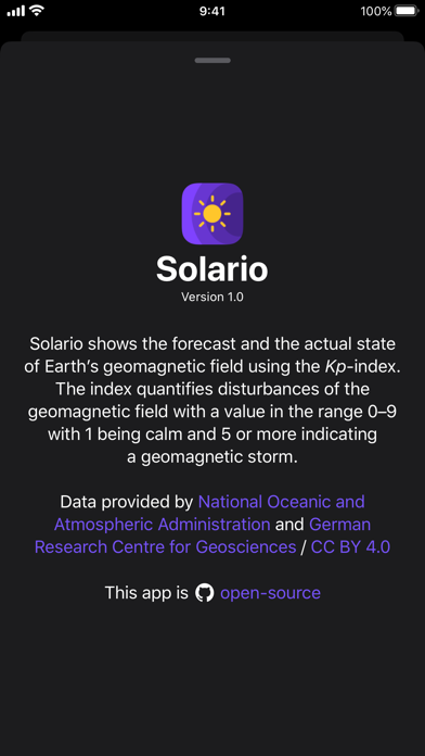 Solario - Geomagnetic Storms Screenshot