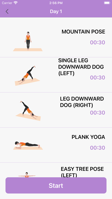 Yoga breathing method Screenshot