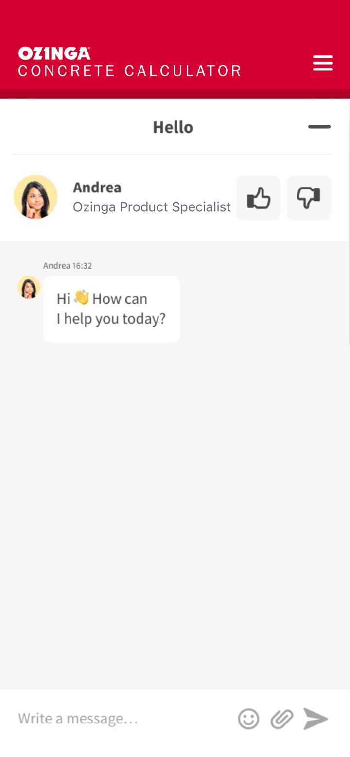 Ozinga Concrete Calculator screenshot 2