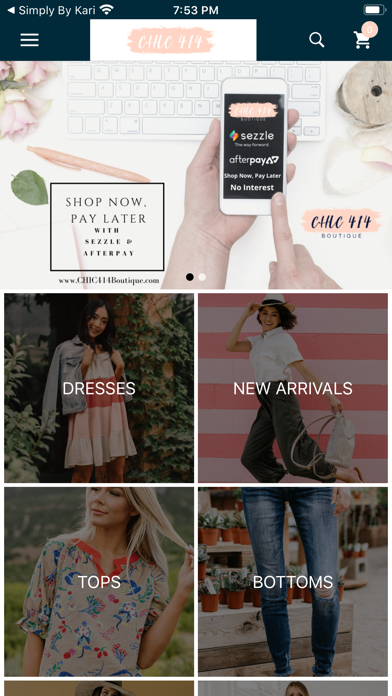 CHIC 414 Boutique Screenshot