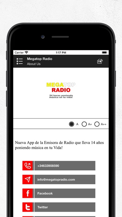 Megatop Radio Screenshot