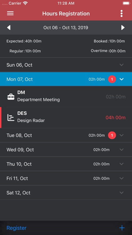 Infor LN Hours Registration screenshot-6