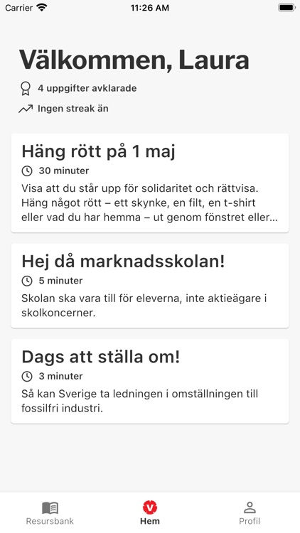 Agera – Vänsterpartiets app