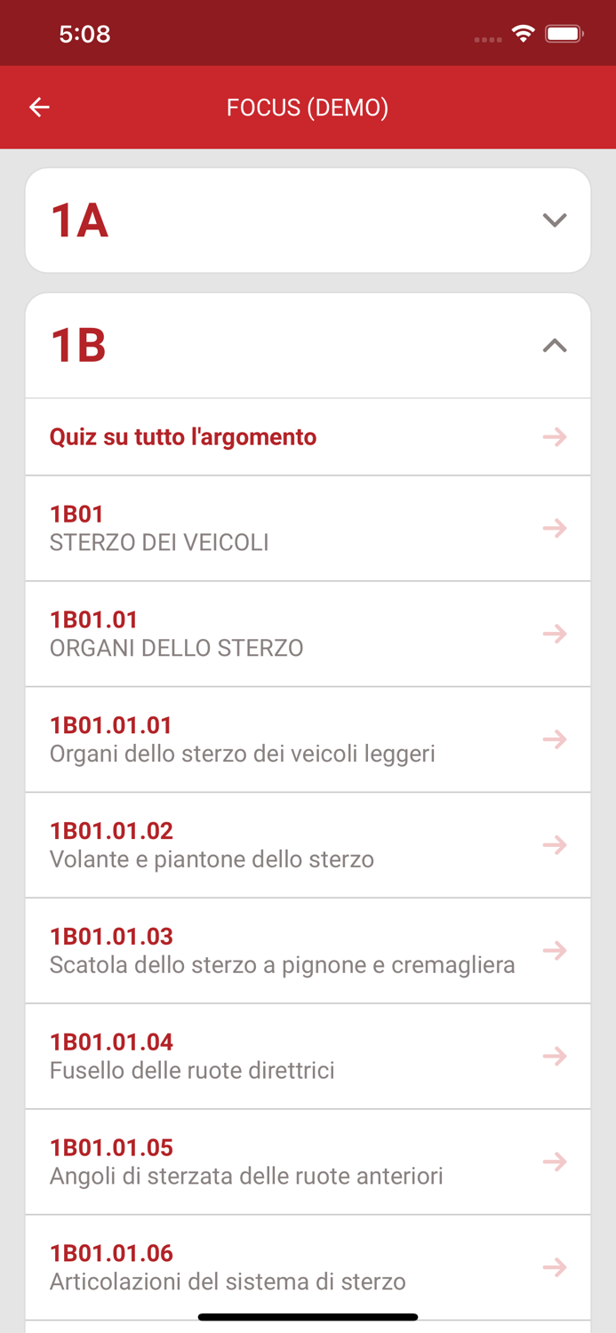 Quiz ispettore revisioni