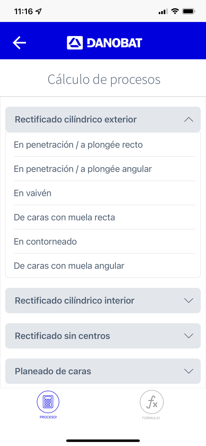 Danobat Grinding Calculator