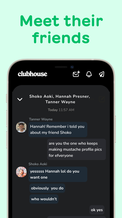 Clubhouse iPhone app afbeelding 3
