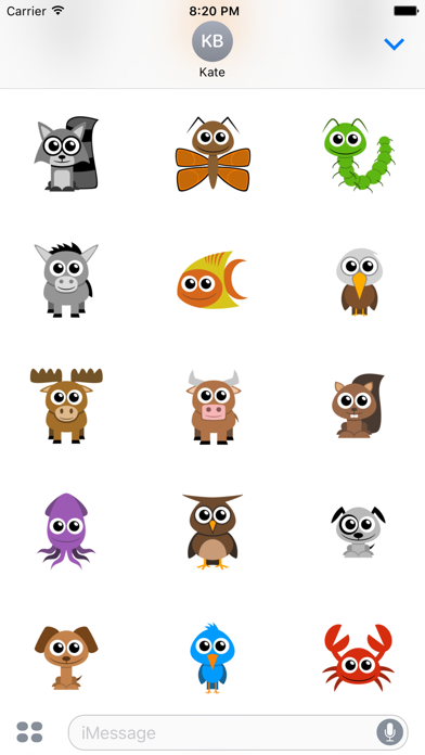 Adorable Animal Stickers Screenshot