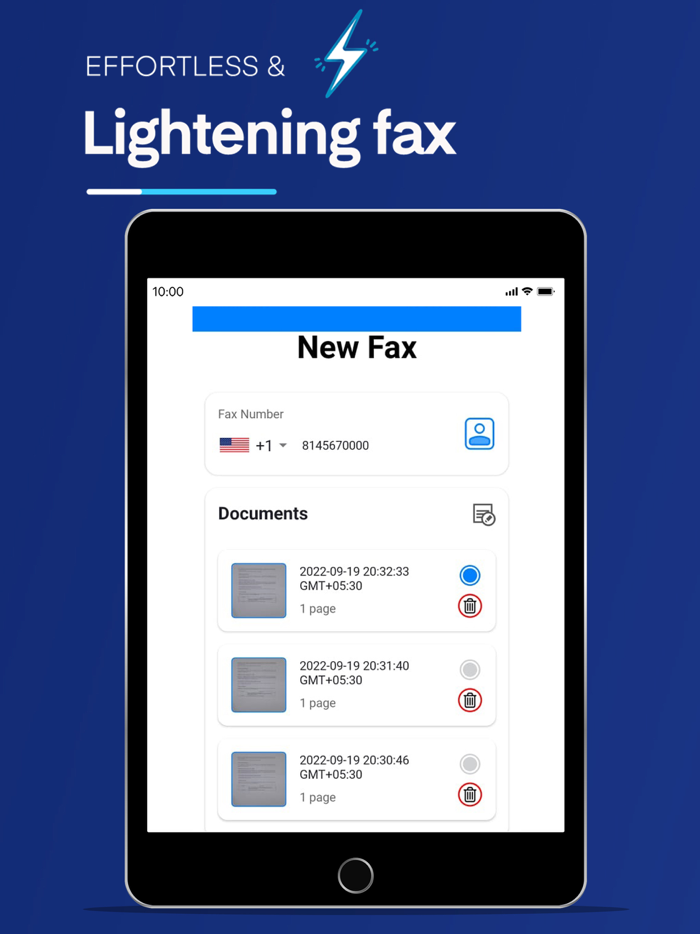Fax send and receive for iphone