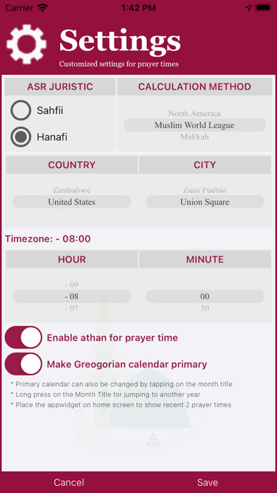 Hijri Calendar Screenshot