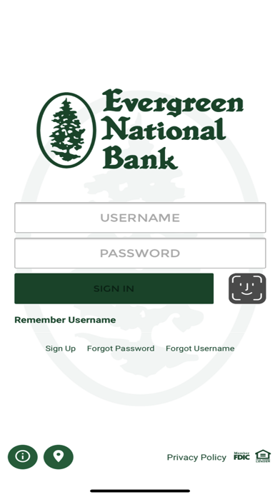 Evergreen National Bank Mobile Screenshot
