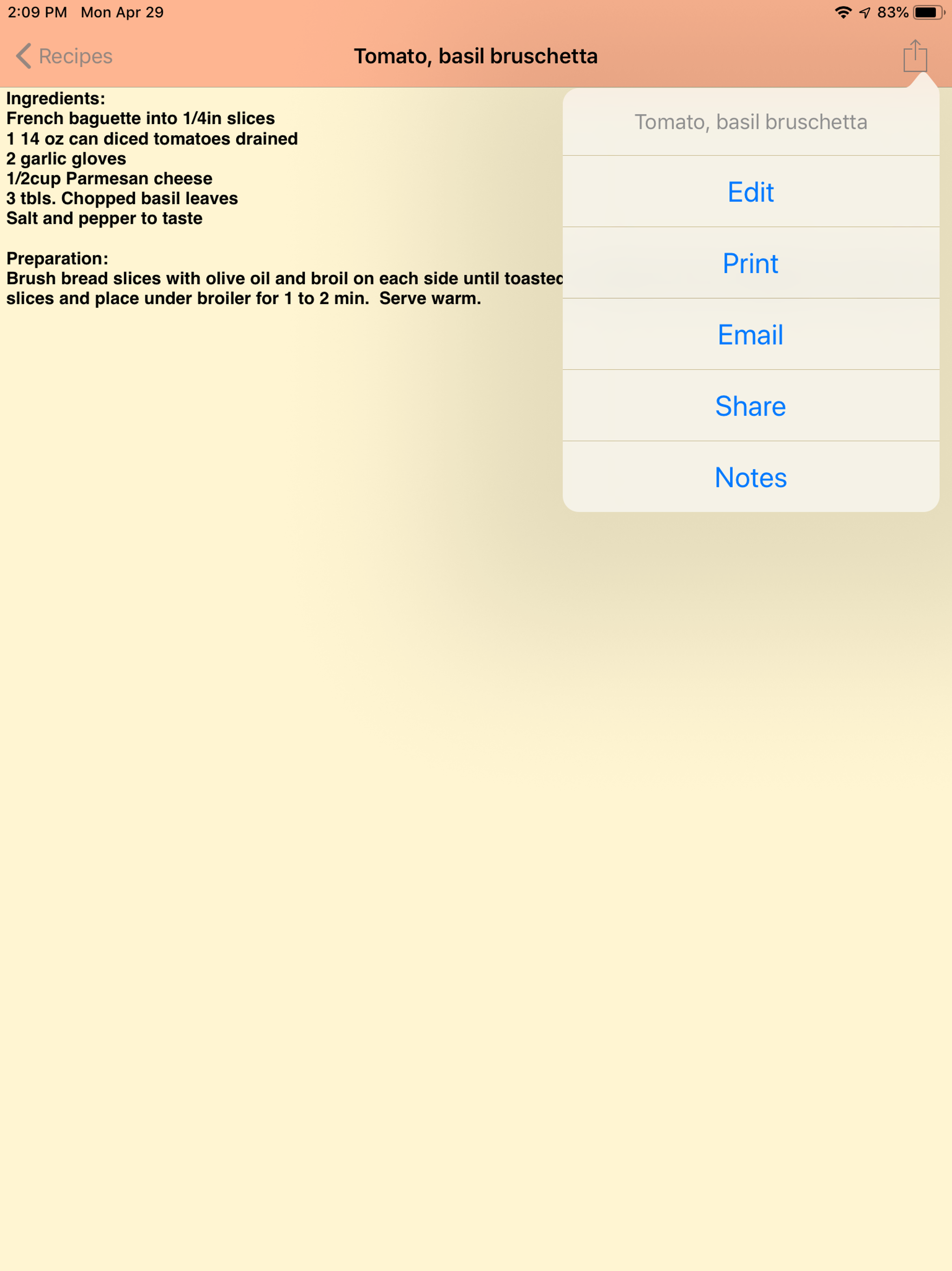 JustMyRecipes screenshot 7