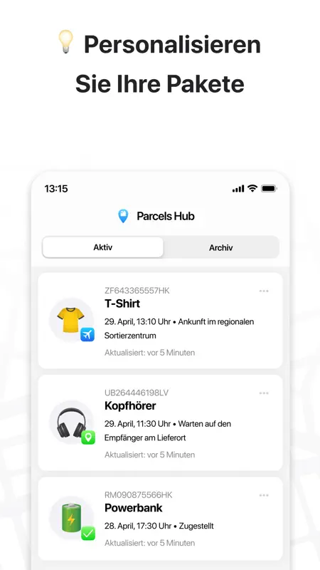 Package tracker: Parcels Hub screenshot 3 of 4