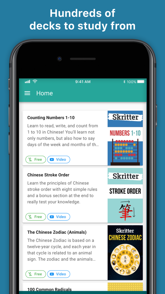 #1. Skritter: Write Chinese (iOS) 由: Inkren, Inc.
