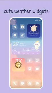 cuteweather: weather widget iphone screenshot 1