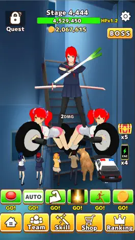 Game screenshot Incremental school tap battle mod apk
