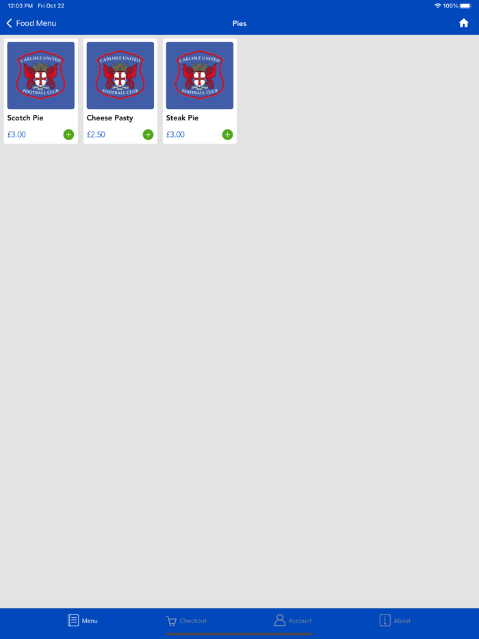 Carlisle United Food and Drink