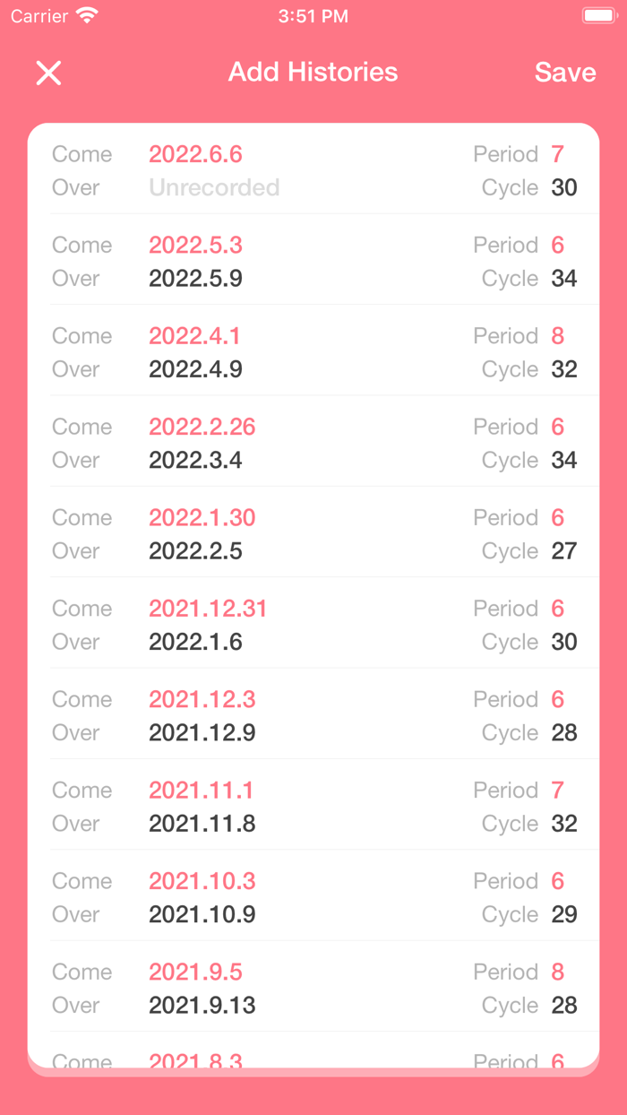 Easy Period - Lite Tracker