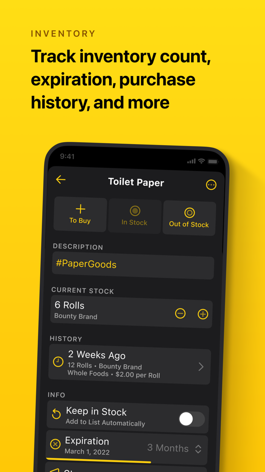 #5. Grocery - Smart Shopping List (macOS) 由: Conrad Stoll